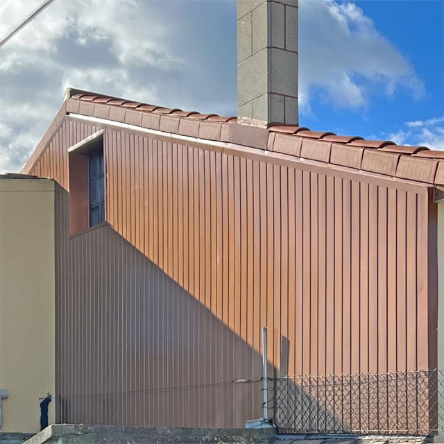 Estructuras y piezas de rematería en aluminio